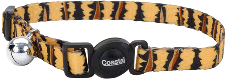 *COASTAL Safe Cat Fashion Breakaway Cat Collar - Tiger