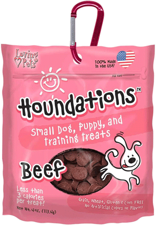 LOVING PETS Houndations Training Treats Beef 4oz