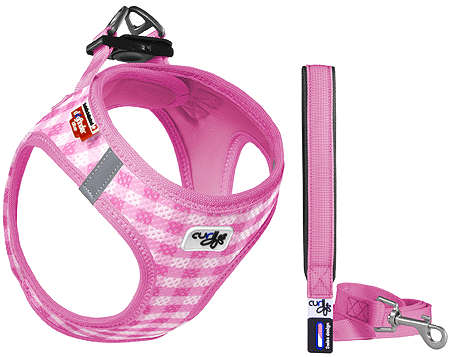 *CURLI Puppy Set Pink 2XS/Leash M