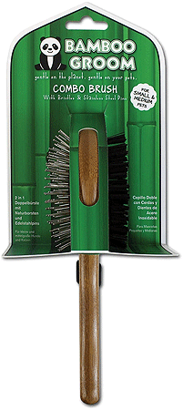 ALCOTT Bamboo Groom Combo Brush S/M