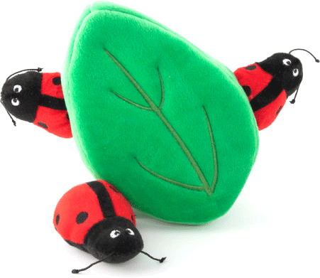 *ZIPPYPAWS Zippy Burrow Ladybugs in Leaf