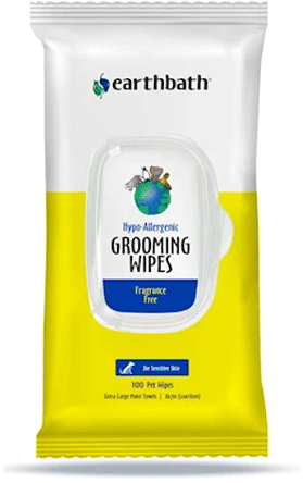 EARTHBATH Grooming Wipes Hypo-Allergenic 100ct