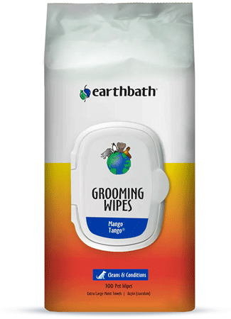 EARTHBATH Grooming Wipes Mango Tango 100ct