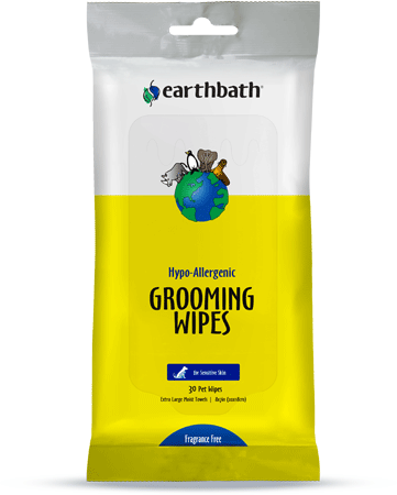 *EARTHBATH Grooming Wipes Hypo-Allergenic Fragrance Free 30ct