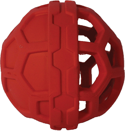 *JW PET Treat N Squeak Ball Treat Dispensing Dog Toy M 3.5"