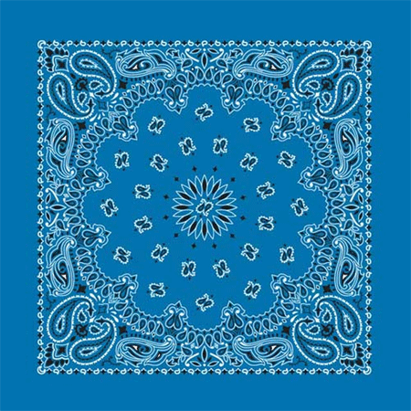 *BANDANNA Paisley Mirage Blue 12pk