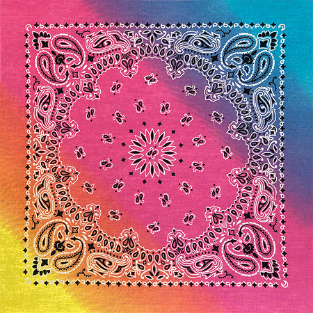 BANDANNA Paisley Pastel 12pk