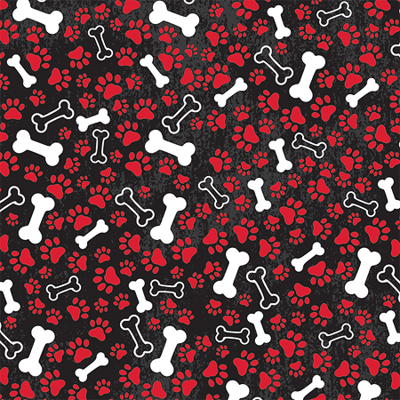 BANDANNA Bones & Paws 12pk