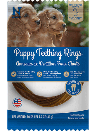 N-BONE Puppy Teething Rings Peanut Butter