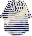 *FASHION PET Striped Hoodie Blue & White XS