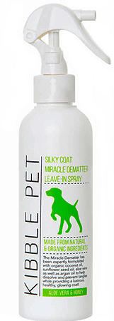 *KIBBLE PET Silky Coat Miracle Dematter Leave-in Spray Aloe & Honey 7.1oz