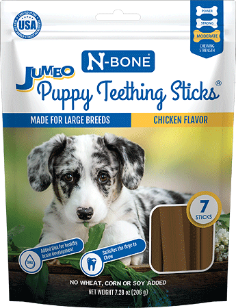 N-BONE Puppy Teething Sticks Jumbo Chicken 7ct