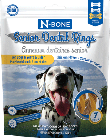 N-BONE Senior Dental Rings Chicken 7ct