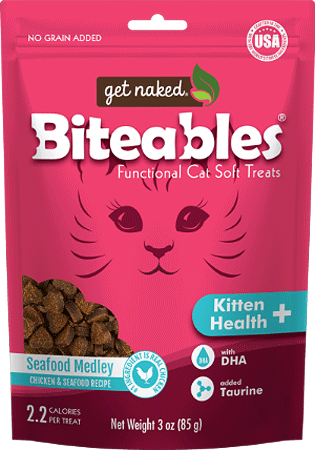 GET NAKED Biteables Kitten Health Plus Treats 3oz