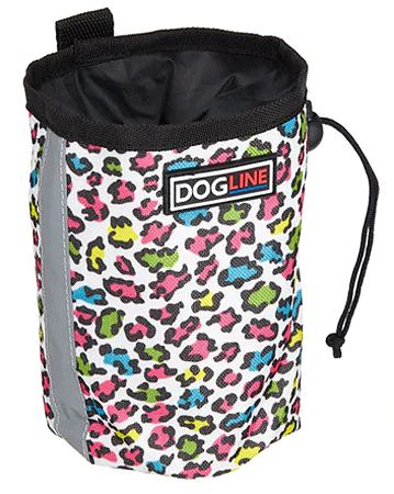 *DOGLINE Beta Treat Pouch Leopard Rainbow