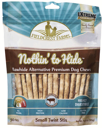 FIELDCREST FARMS Nothin' To Hide Twist Stix Beef 50pk