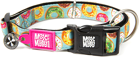 MAX&MOLLY Smart ID Dog Collar Donuts XS 9-14"