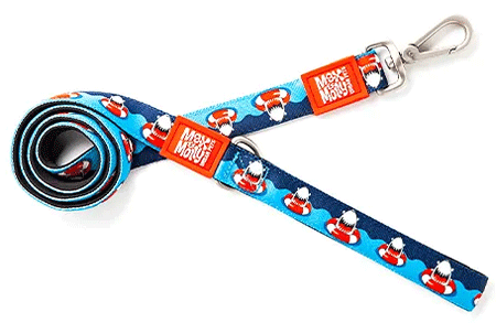 MAX&MOLLY Classic Neoprene Leash Frenzy The Shark M 7/8" x 4ft