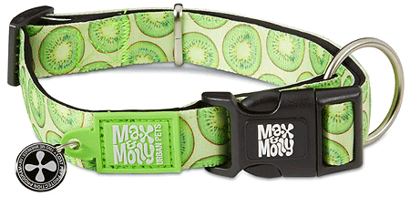 *MAX&MOLLY Smart ID Dog Collar Kiwi XS 9-14"