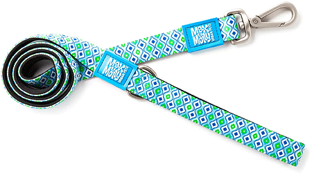 *MAX&MOLLY Classic Neoprene Leash Retro Blue M 7/8" x 4ft