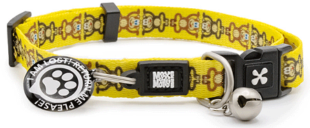 MAX&MOLLY Smart ID Cat Collar Monkey Maniac