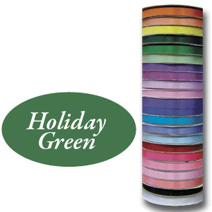 RIBBON #3 9/16 x 100 yards Holiday Green