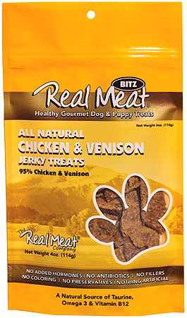 REAL MEAT Treats Chicken/Venison 4oz