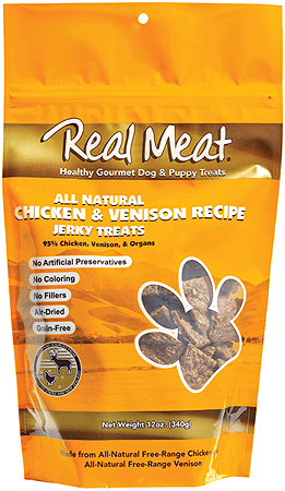 REAL MEAT Treats Chicken/Venison 12oz