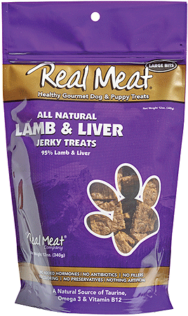 REAL MEAT Treats Lamb/Liver 12oz