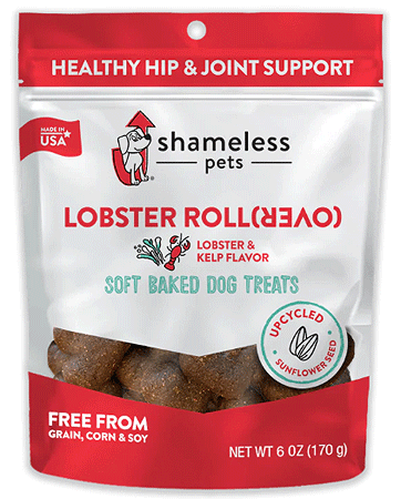 SHAMELESS PETS Soft Baked Dog Treats Lobster Rollover 6oz