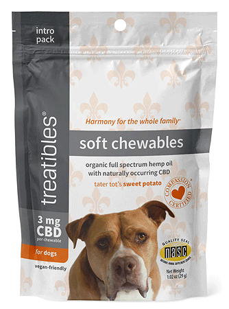 *TREATIBLES Tater Tot's Sweet Potato Soft Chews 12ct