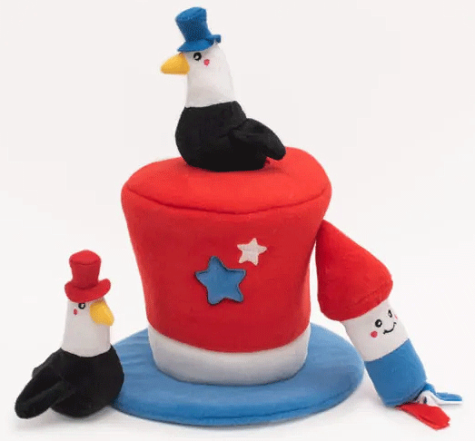 *ZIPPYPAWS Zippy Burrow Americana Top Hat