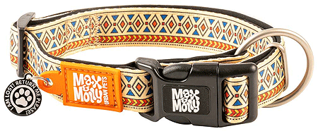 *MAX&MOLLY Smart ID Dog Collar Ethnic/Mosaic S 11-18"