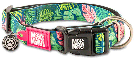 *MAX&MOLLY Smart ID Dog Collar Tropical S 11-18"