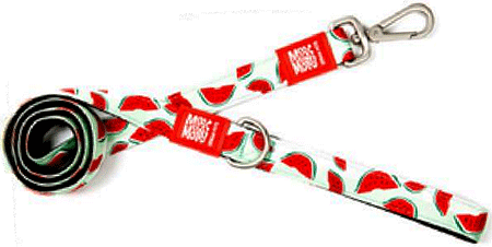 *MAX&MOLLY Classic Neoprene Leash Watermelon XS 3/8" x 4ft