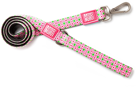 *MAX&MOLLY Classic Neoprene Leash Retro Pink XS 3/8" x 4ft