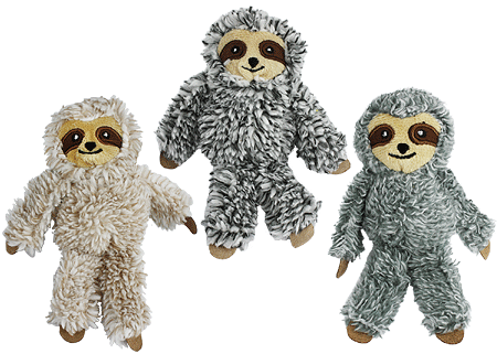 MULTIPET Sloth Cat Toy 5"