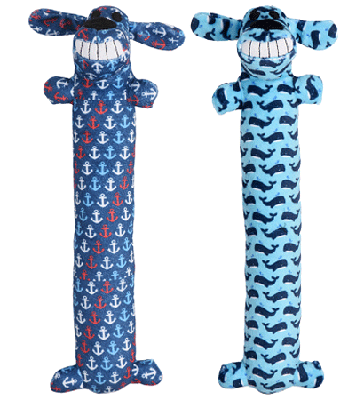 MULTIPET Loofa Dog - Nautical Pattern L 18in