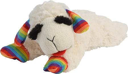 MULTIPET Lamb Chop Rainbow Pattern 10"