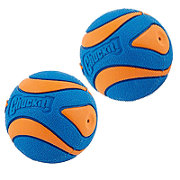 CHUCKIT Ultra Squeaker Ball 2pk M