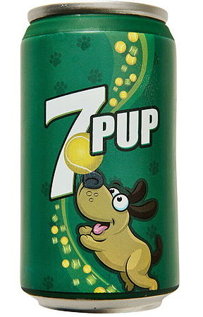 ETHICAL/SPOT Fun Drink 7 Pup Can 4.5"