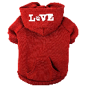 FASHION PET Love That Hoodie Red Large