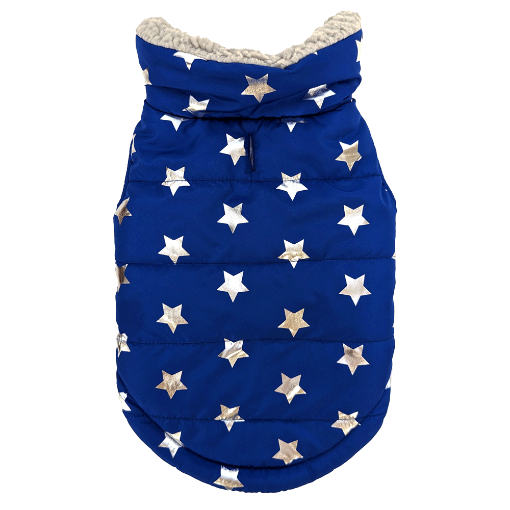 *FASHION PET Starry Night Coat Blue Medium