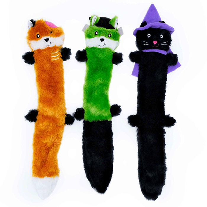 ZIPPY PAWS Halloween Skinny Peltz Large 3pk