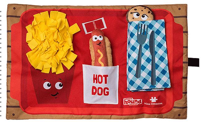 OUTWARD HOUND Activity Matz Fast Food Fun Dog Puzzle Mat