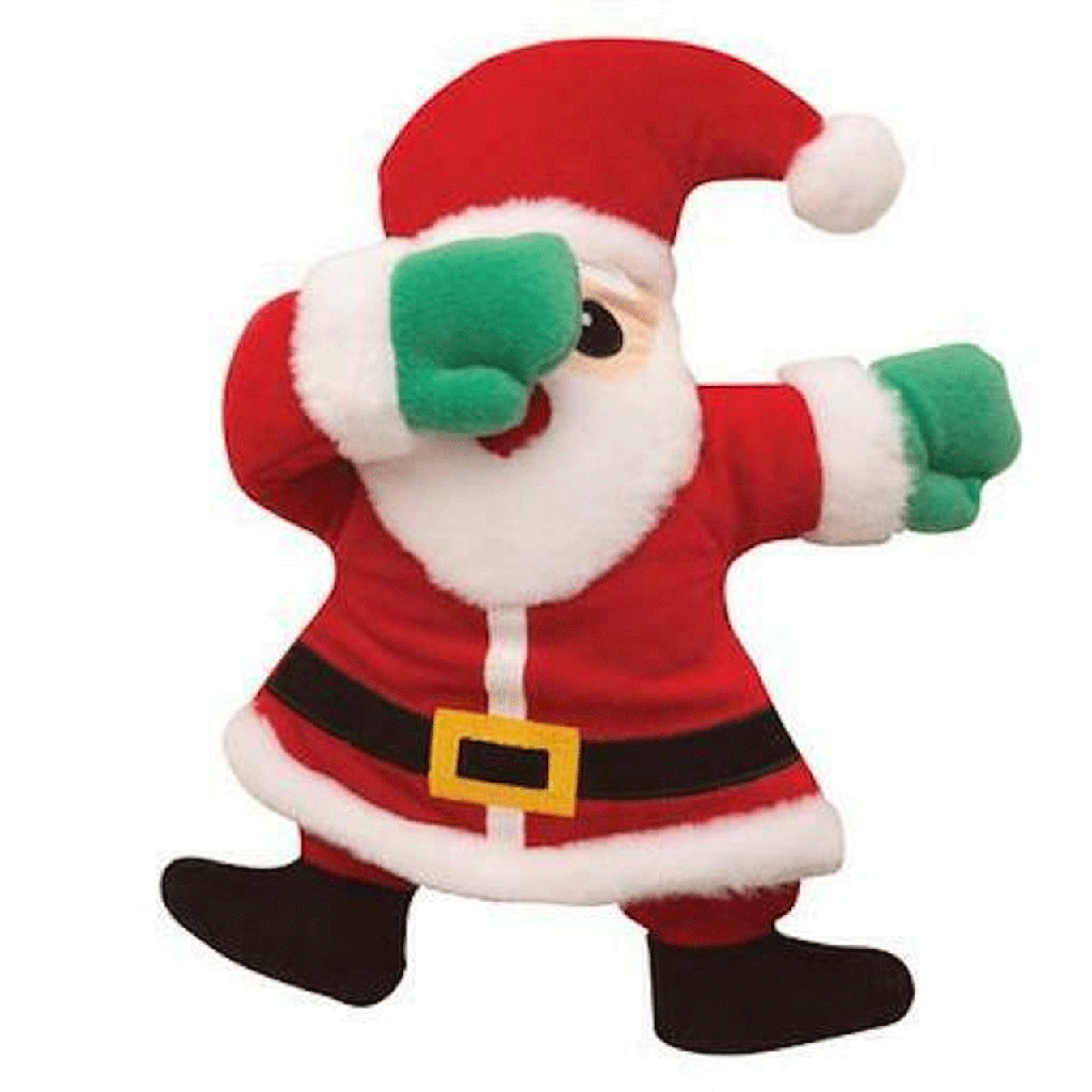 SNUGAROOZ Holiday Dabbing Santa 10"