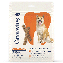 GROOVIES Dog Dental Chews 6oz Medium 10ct