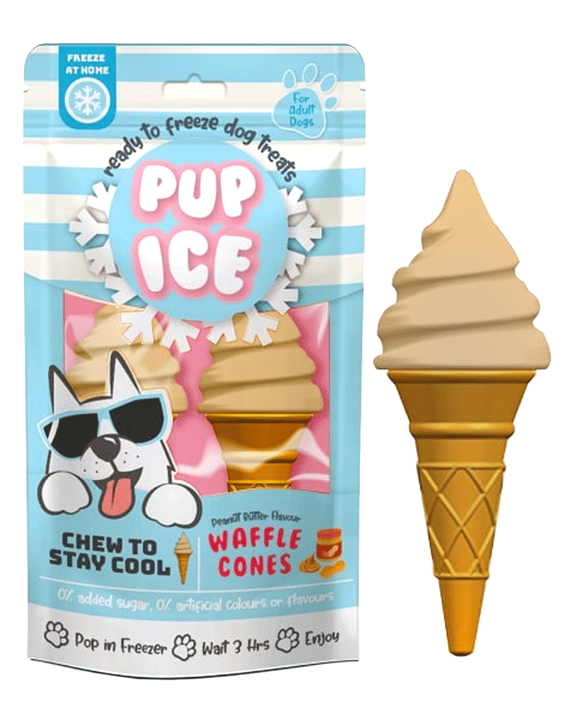 ETHICAL/SPOT Pup Ice Waffle Cone Vanilla and Peanut Butter