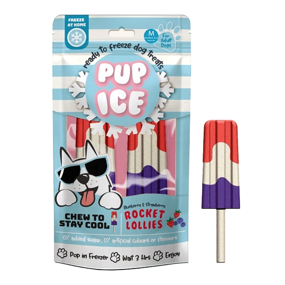 ETHICAL/SPOT Pup Ice Rocket Lollies Blueberry and Strawberry