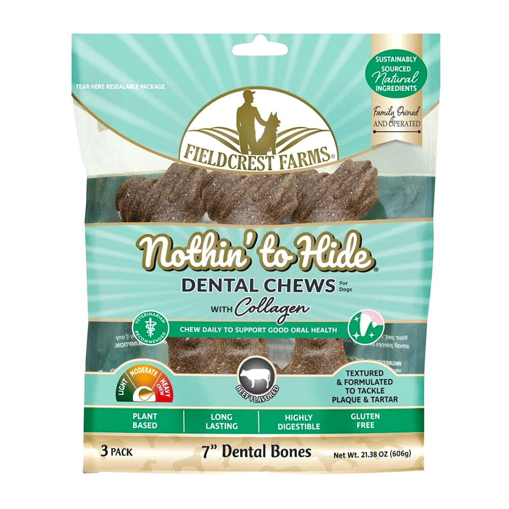 FIELDCREST FARMS Nothin' To Hide Dental Bones 7" 3pk